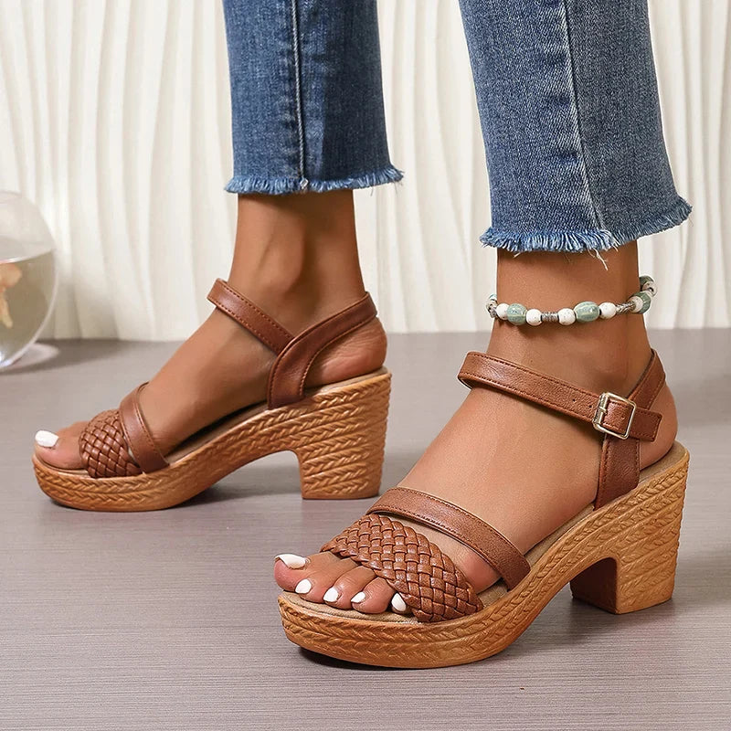 Fashion Canberra I Sydny Woven Platform Sandals