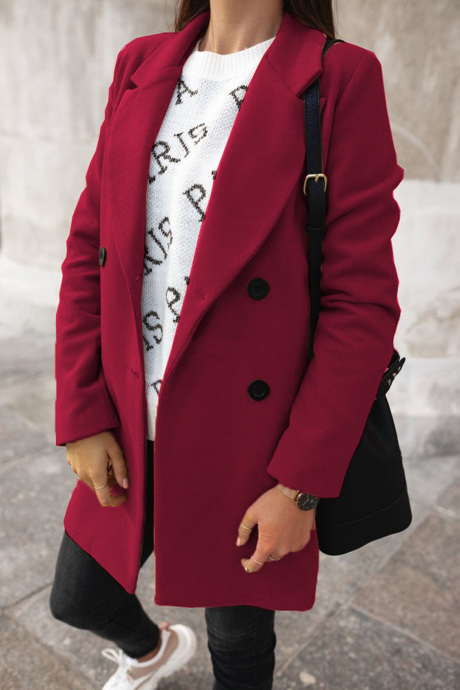 Fashion Canberra I Elia Classic Double-Breasted Coat