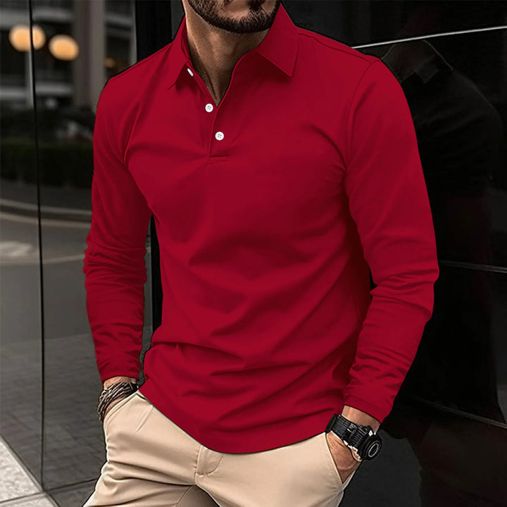 Fashion Canberra I Jack Casual Comfortable Long-Sleeved Polo T-Shirt