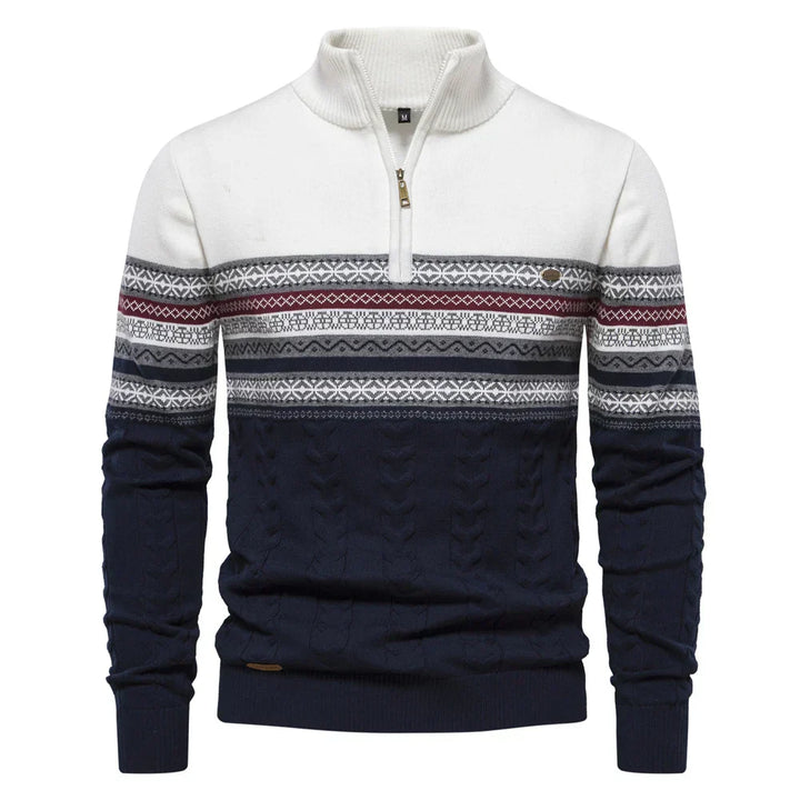 Fashion Canberra I Emmanuel Casual Super Soft Ethnic Pattern Men's Sweater