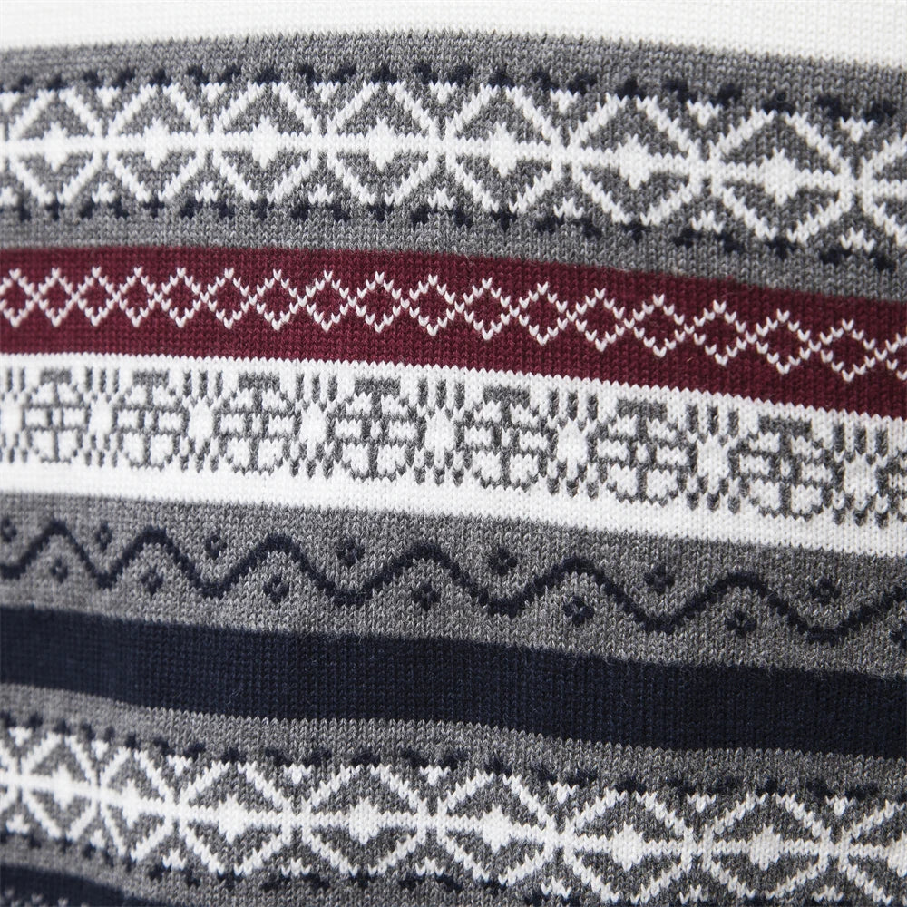 Fashion Canberra I Emmanuel Casual Super Soft Ethnic Pattern Men's Sweater