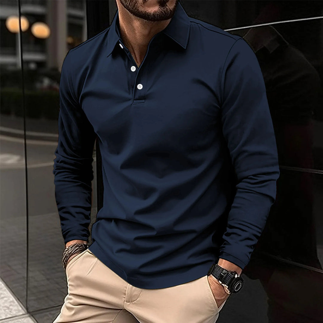 Fashion Canberra I Jack Casual Comfortable Long-Sleeved Polo T-Shirt