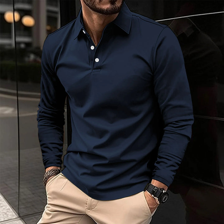 Fashion Canberra I Jack Casual Comfortable Long-Sleeved Polo T-Shirt