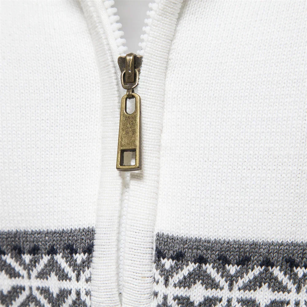 Fashion Canberra I Emmanuel Casual Super Soft Ethnic Pattern Men's Sweater