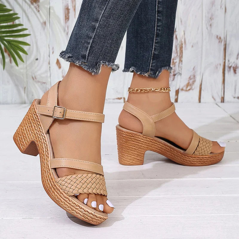 Fashion Canberra I Sydny Woven Platform Sandals