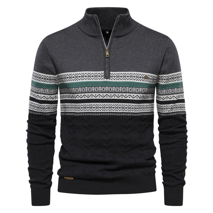 Fashion Canberra I Emmanuel Casual Super Soft Ethnic Pattern Men's Sweater