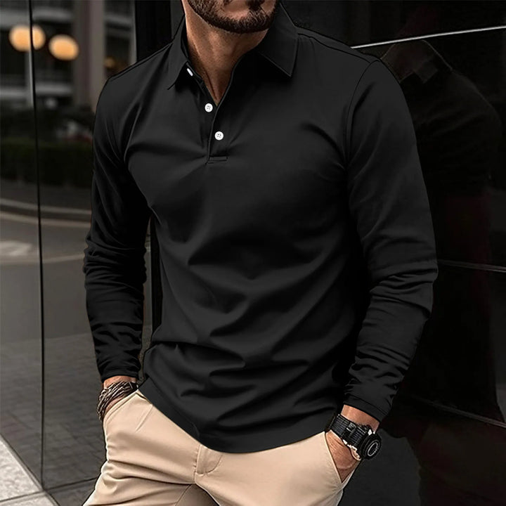 Fashion Canberra I Jack Casual Comfortable Long-Sleeved Polo T-Shirt