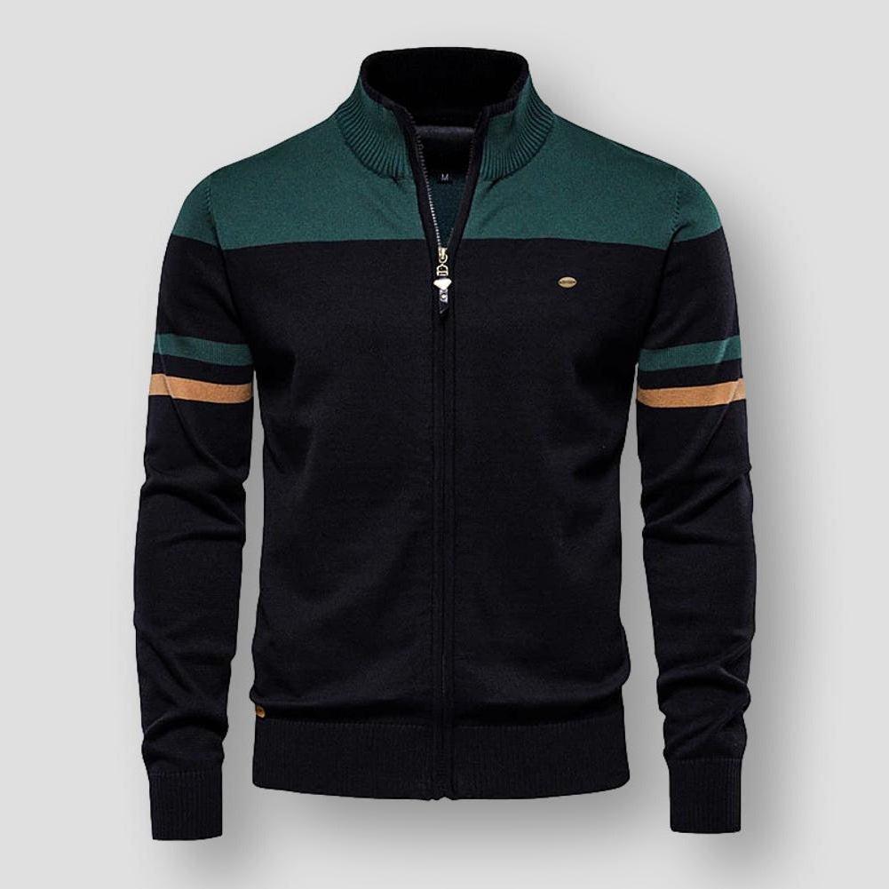 Fashion Canberra I Mike Retro Striped Bomber Jacket