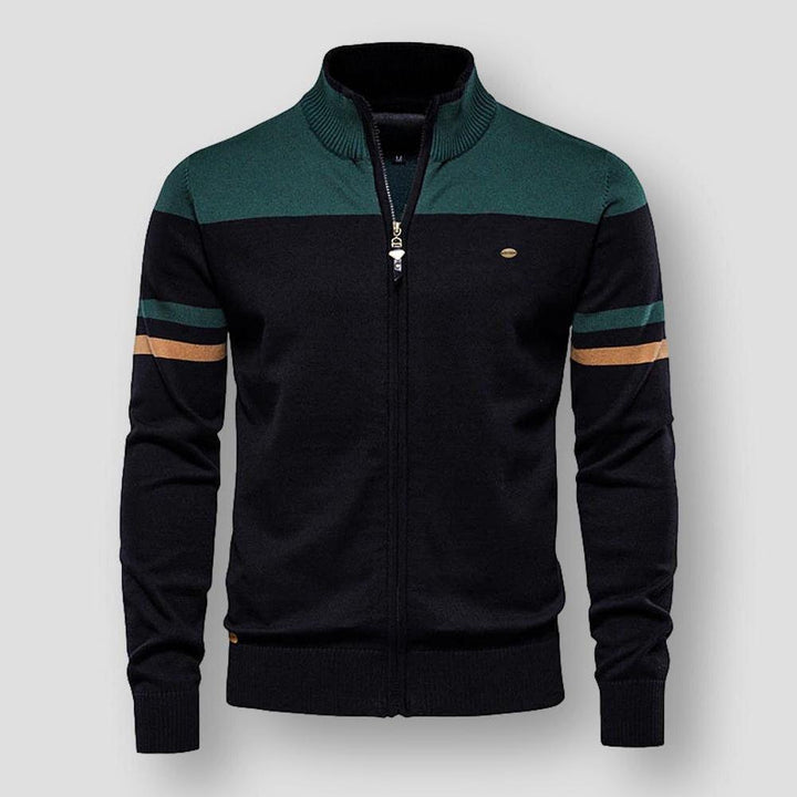 Fashion Canberra I Mike Retro Striped Bomber Jacket