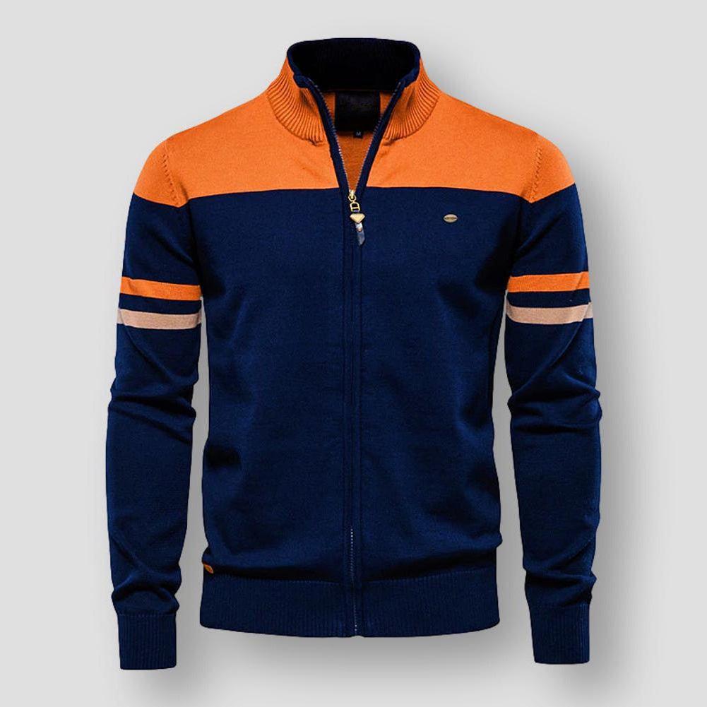 Fashion Canberra I Mike Retro Striped Bomber Jacket