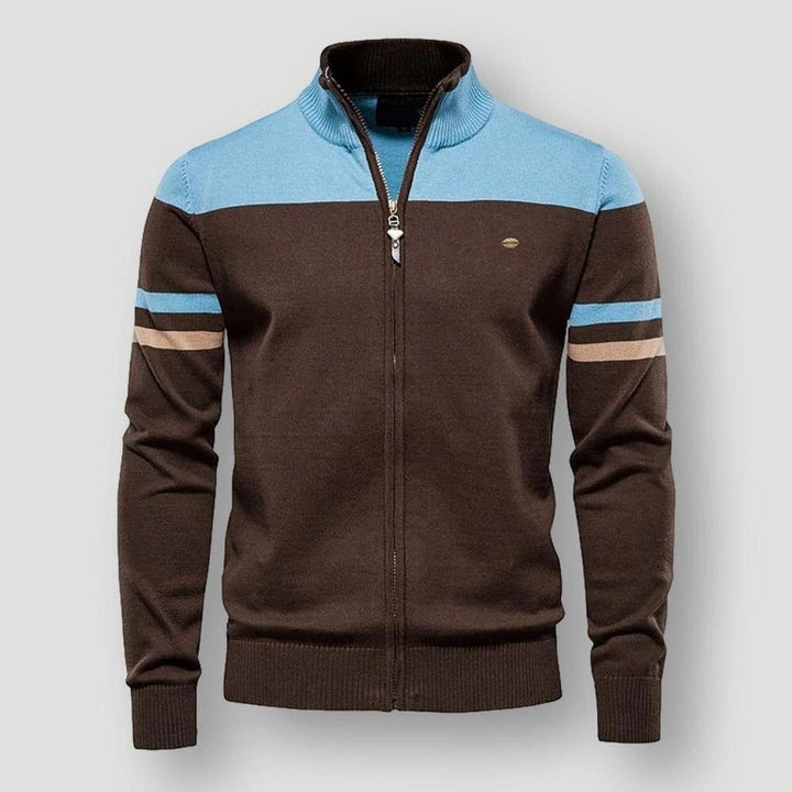 Fashion Canberra I Mike Retro Striped Bomber Jacket