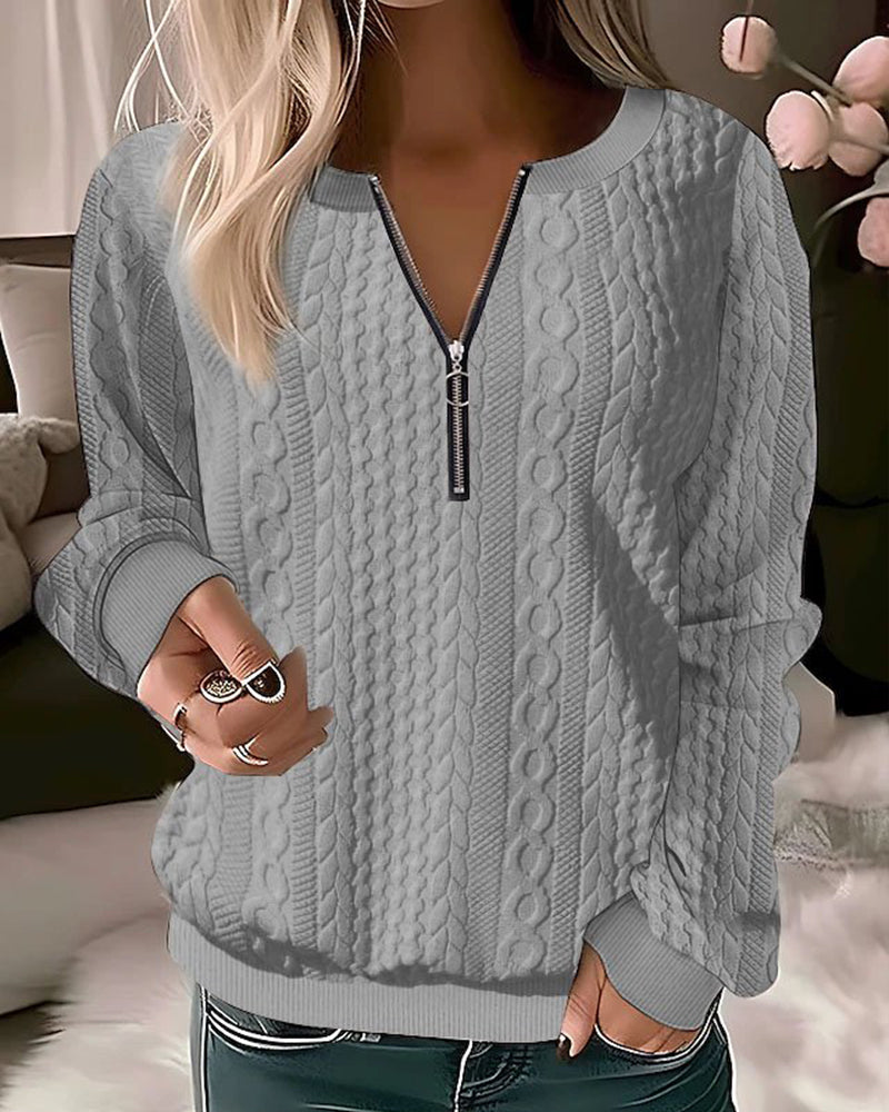 Fashion Canberra I Tiffany Elegant Zip Sweater