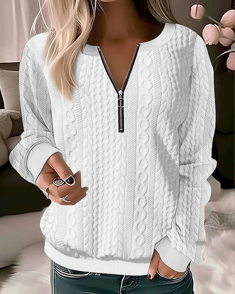 Fashion Canberra I Tiffany Elegant Zip Sweater