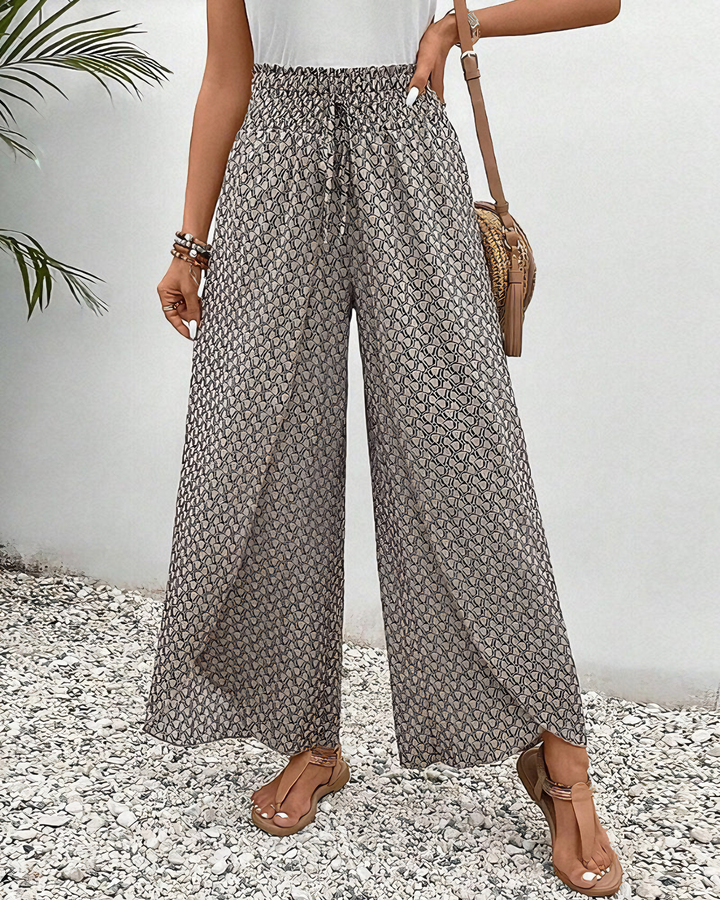 Fashion Canberra I Scarlet Relaxed Wide-Leg Pants