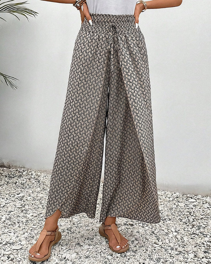 Fashion Canberra I Scarlet Relaxed Wide-Leg Pants