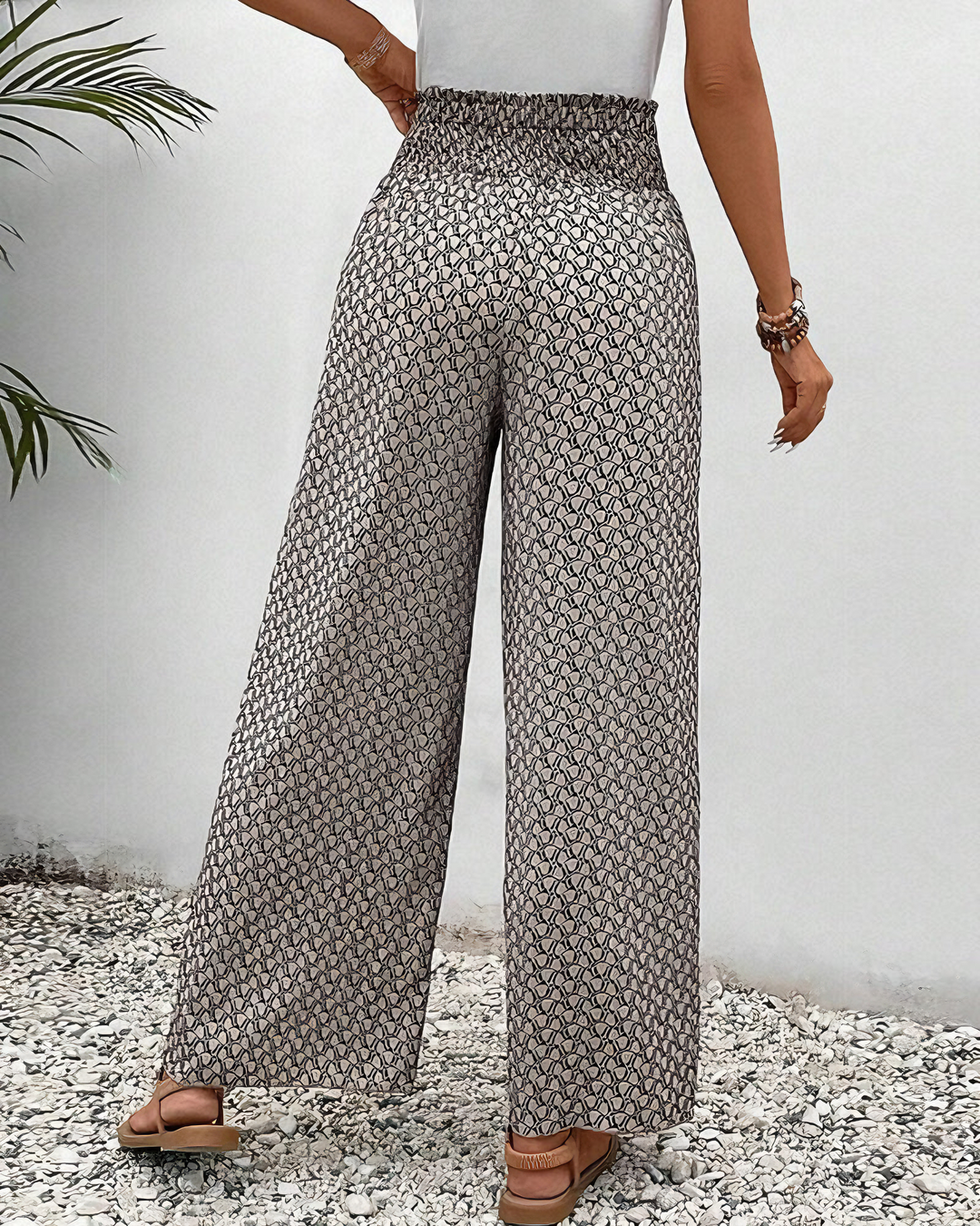 Fashion Canberra I Scarlet Relaxed Wide-Leg Pants