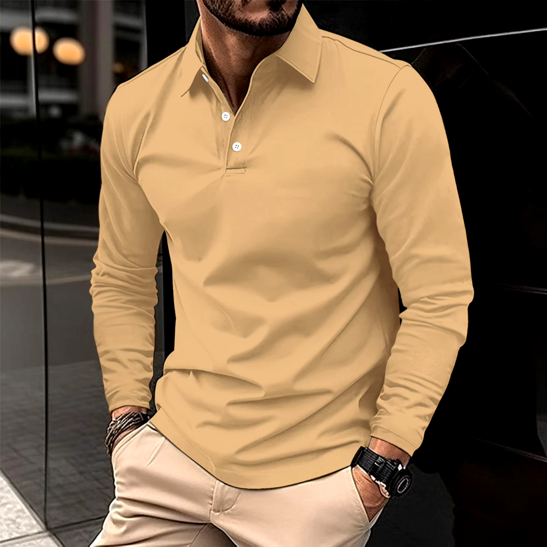 Fashion Canberra I Jack Casual Comfortable Long-Sleeved Polo T-Shirt