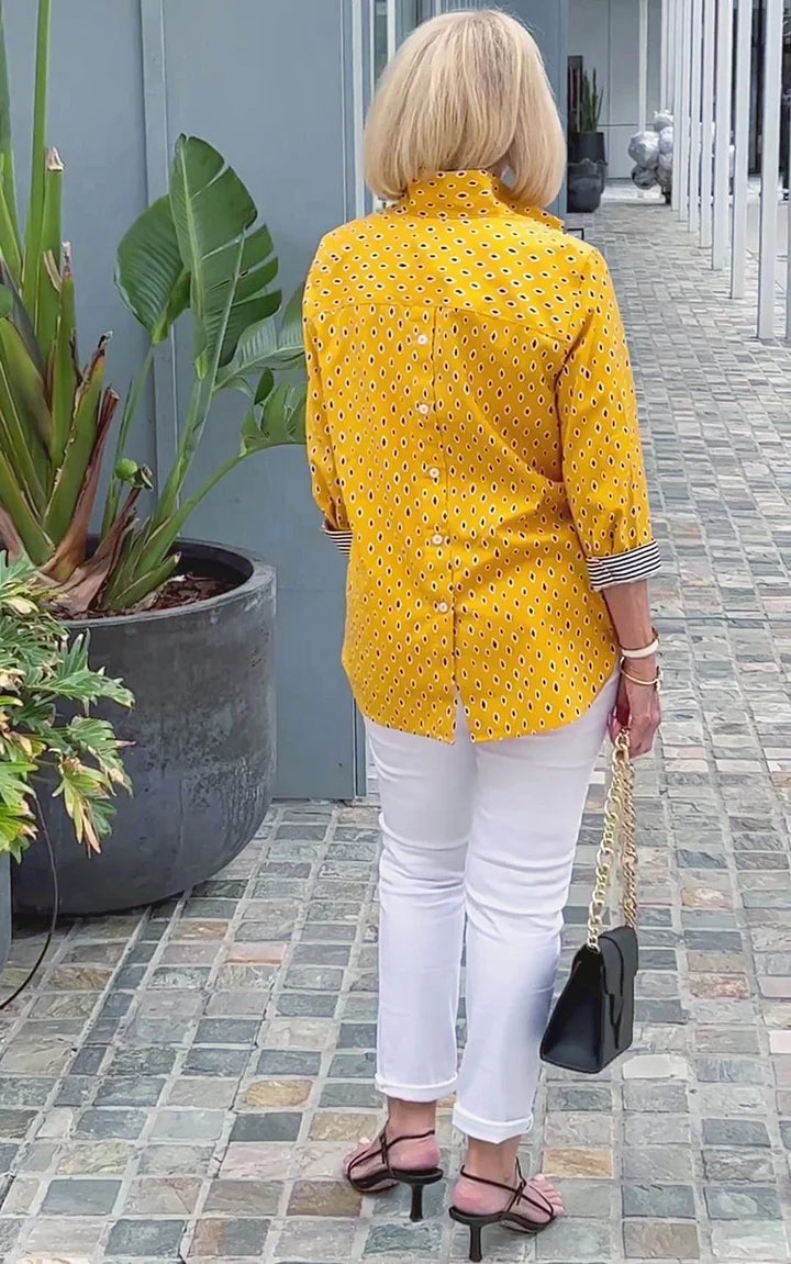 Fashion Canberra I Sabina 3/4 Sleeve Elegant Top