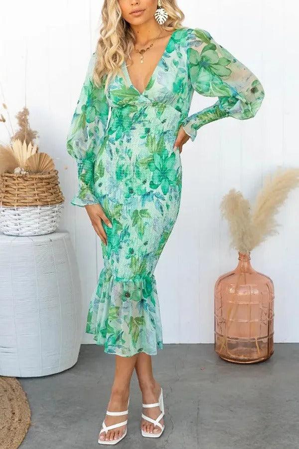 Fashion Canberra I Roxanne Floral Ruffle Midi Dress