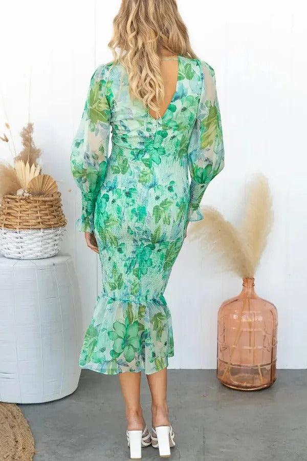 Fashion Canberra I Roxanne Floral Ruffle Midi Dress
