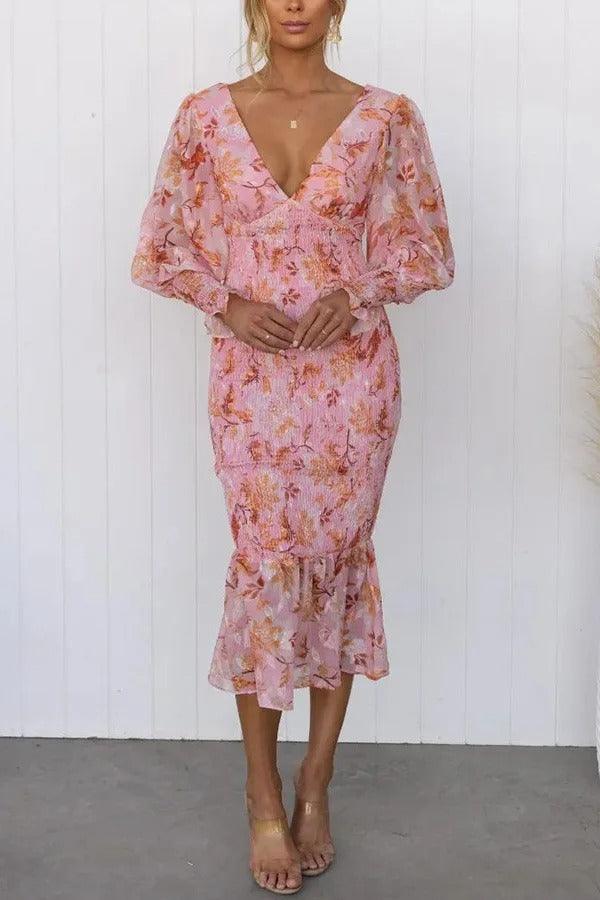 Fashion Canberra I Roxanne Floral Ruffle Midi Dress