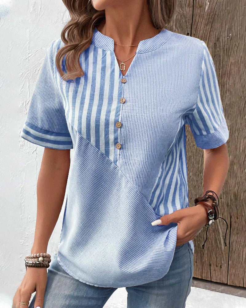 Fashion Canberra I Bianca Blouse With Unique Print