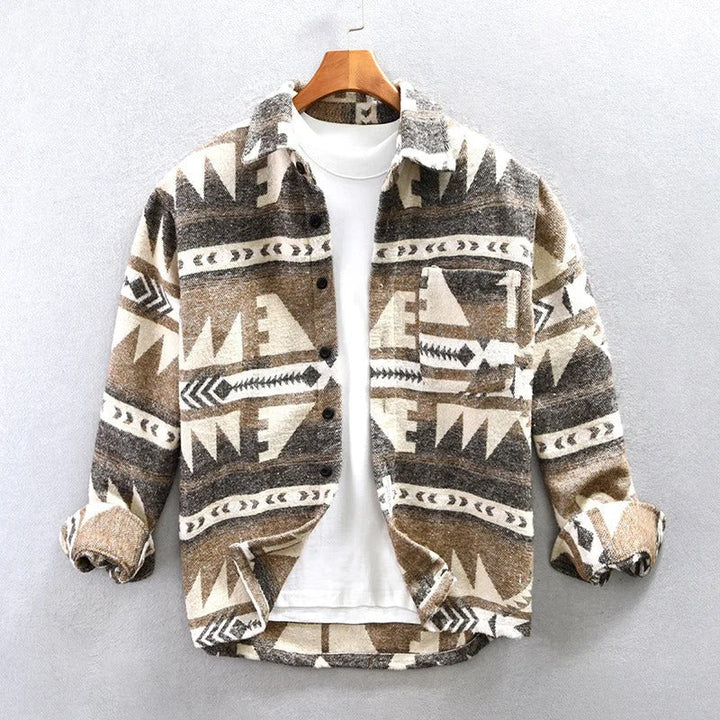 Fashion Canberra | Erik Stylish Tribal Print Button-Down Shirt