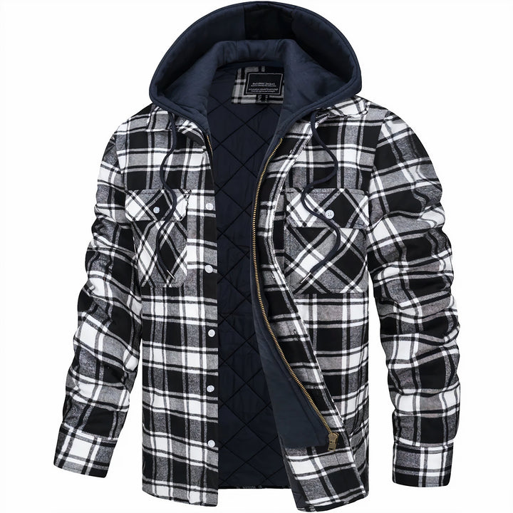 Fashion Canberra | Adrian Checkered Jacket with Zipper