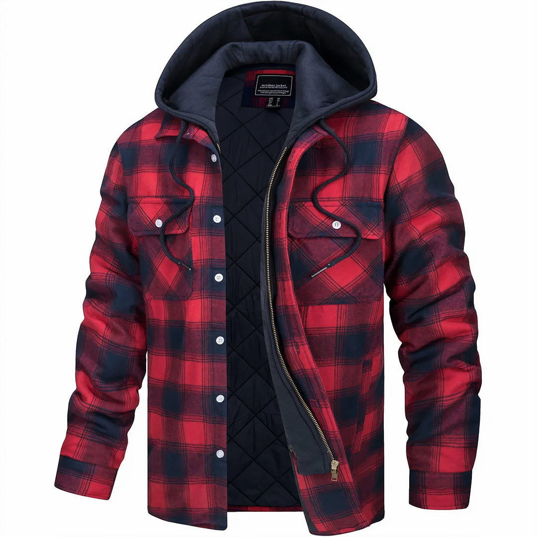Fashion Canberra | Adrian Checkered Jacket with Zipper