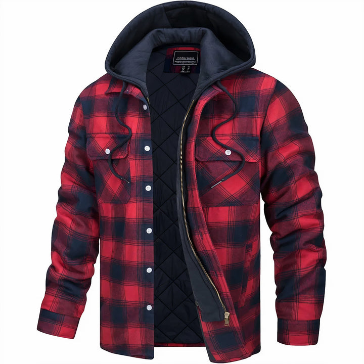 Fashion Canberra | Adrian Checkered Jacket with Zipper