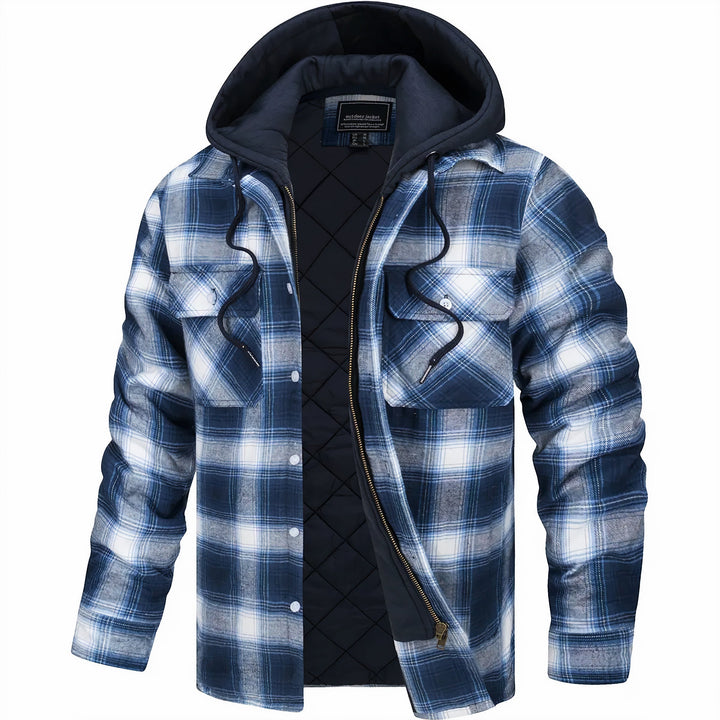 Fashion Canberra | Adrian Checkered Jacket with Zipper