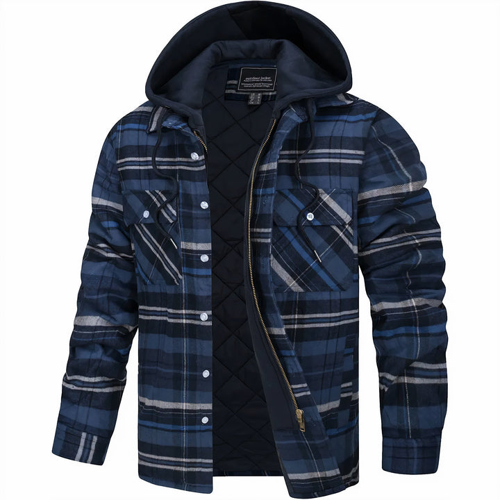 Fashion Canberra | Adrian Checkered Jacket with Zipper