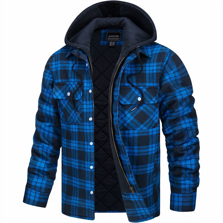 Fashion Canberra | Adrian Checkered Jacket with Zipper
